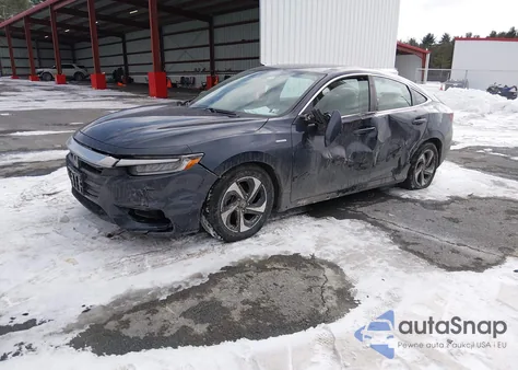 2022 Honda Insight Ex z USA, uszkodzony, nr VIN 19XZE4F52NE011096